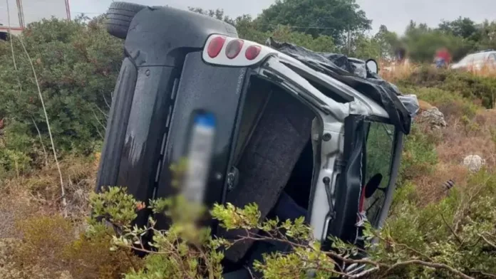 Μεθυσμένος οδηγός κατέληξε ...σε αγρόκτημα