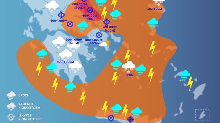 Η κακοκαιρία στην Ηλεία συνεχίζεται