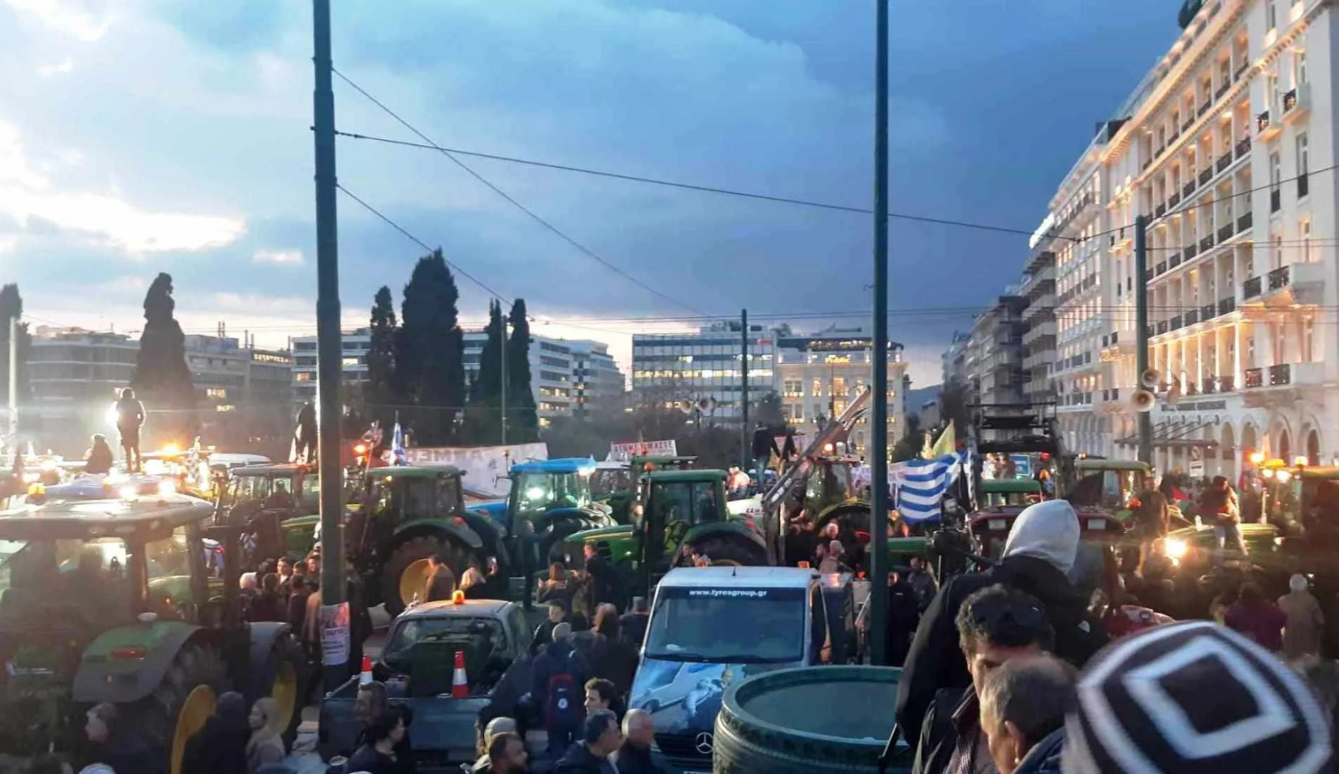 Τα τρακτέρ στο Σύνταγμα