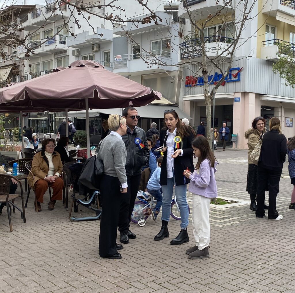 Ο Αντιδήμαρχος Πολιτισμού & η Πρόεδρος Τ.Κ. Πύργου