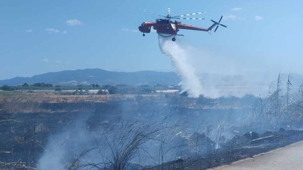 Αποτελεσματική η παρέμβαση του ελικοπτέρου