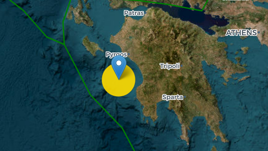 το εστιακό βάθος είναι 5 χιλιόμετρα.