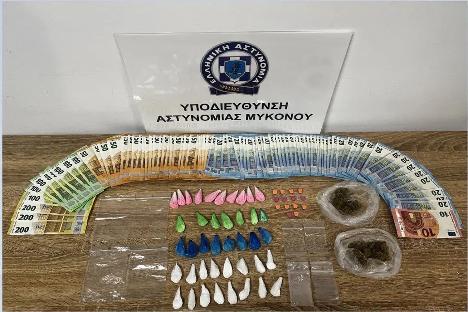 mykonos elas narkotika 21 07 2025