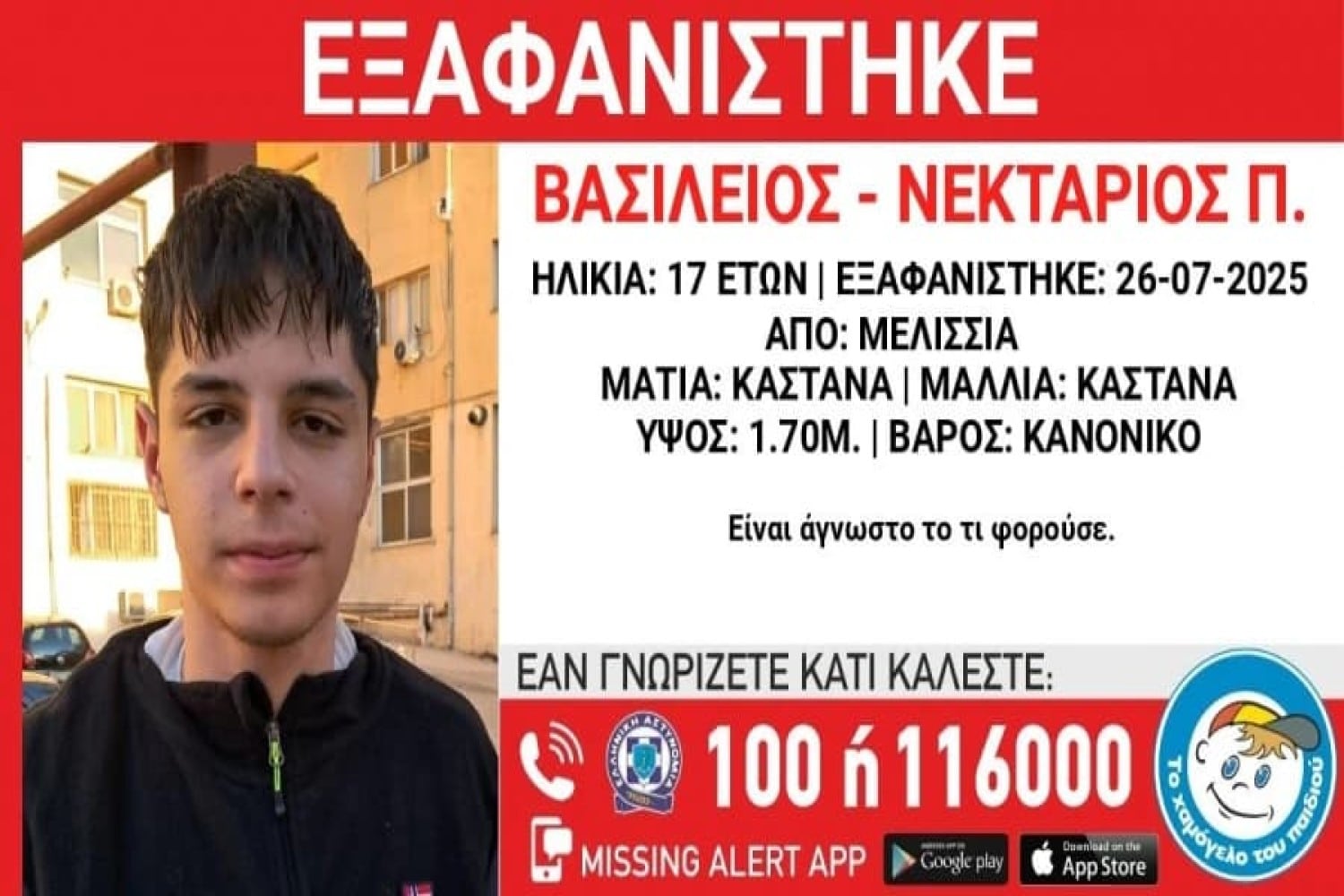exafanisi anilikos melissia 9 8 2025