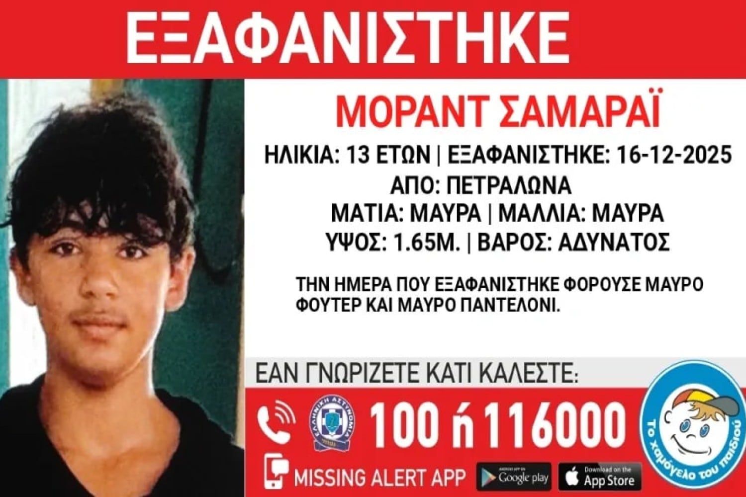 exafanisi 13xronos petralona 17 12 2025