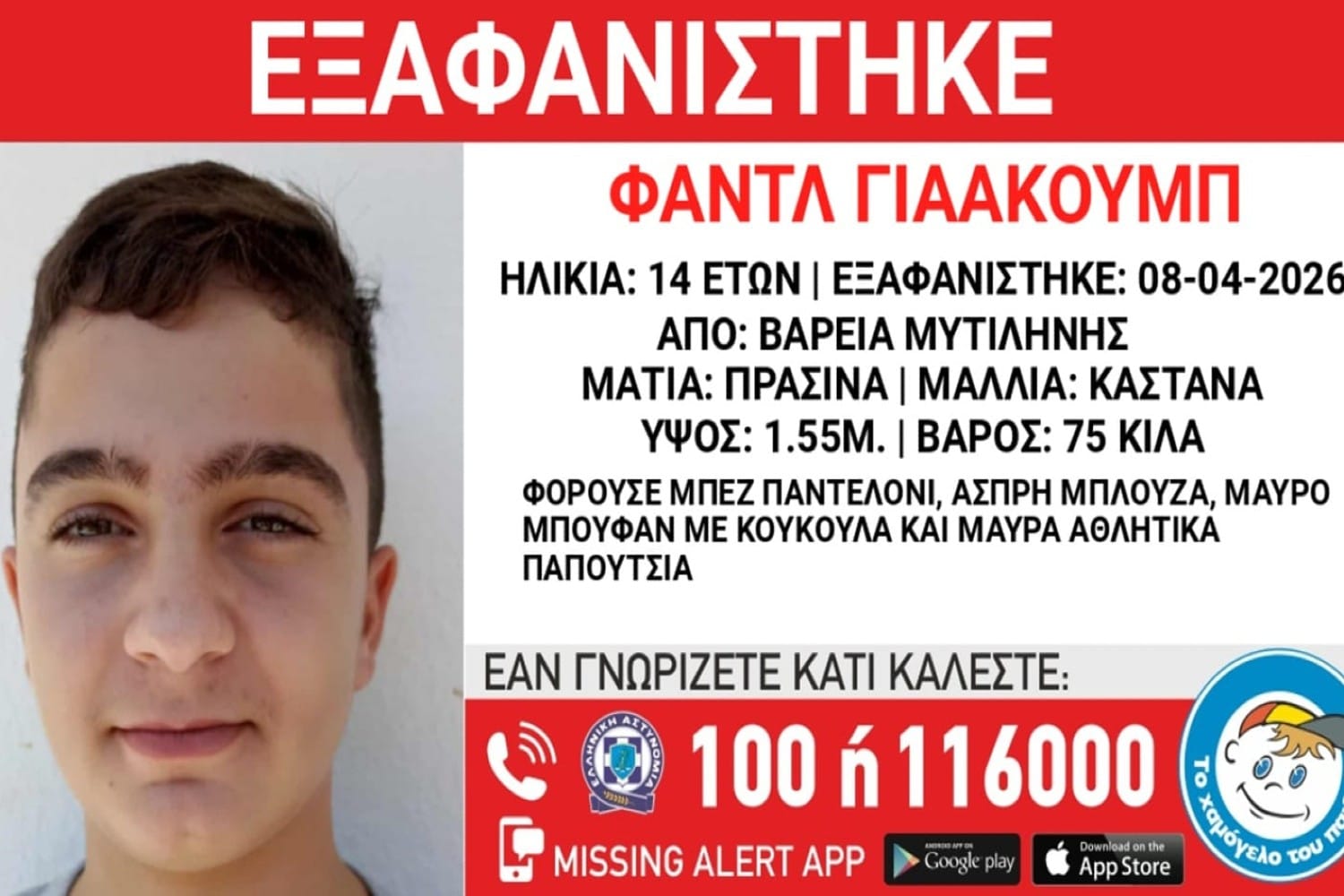 exafanisi mitilini 15 4 2026