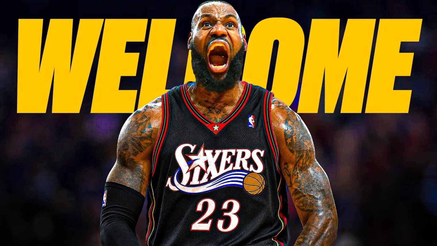 WELCOME TO PHILADELPHIA LEBRON JAMES