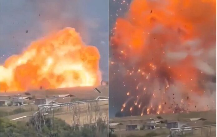 Ισχυρή έκρηξη σε εργοστάσιο πυρομαχικών κοντά στη Ρώμη (βίντεο)